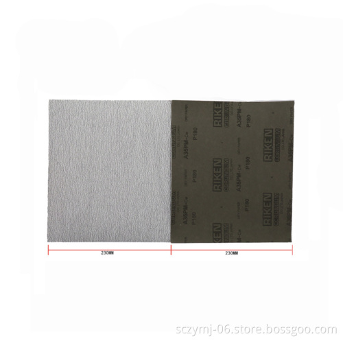 ZY Abrasive 230x280mm Riken A35PM Square Sandpaper for Wood, Metal, and Plastic Finishing